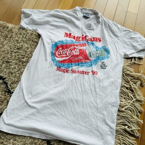 Coca Cola Tops - VINTAGE cocoa cola classic magicans t-shirt